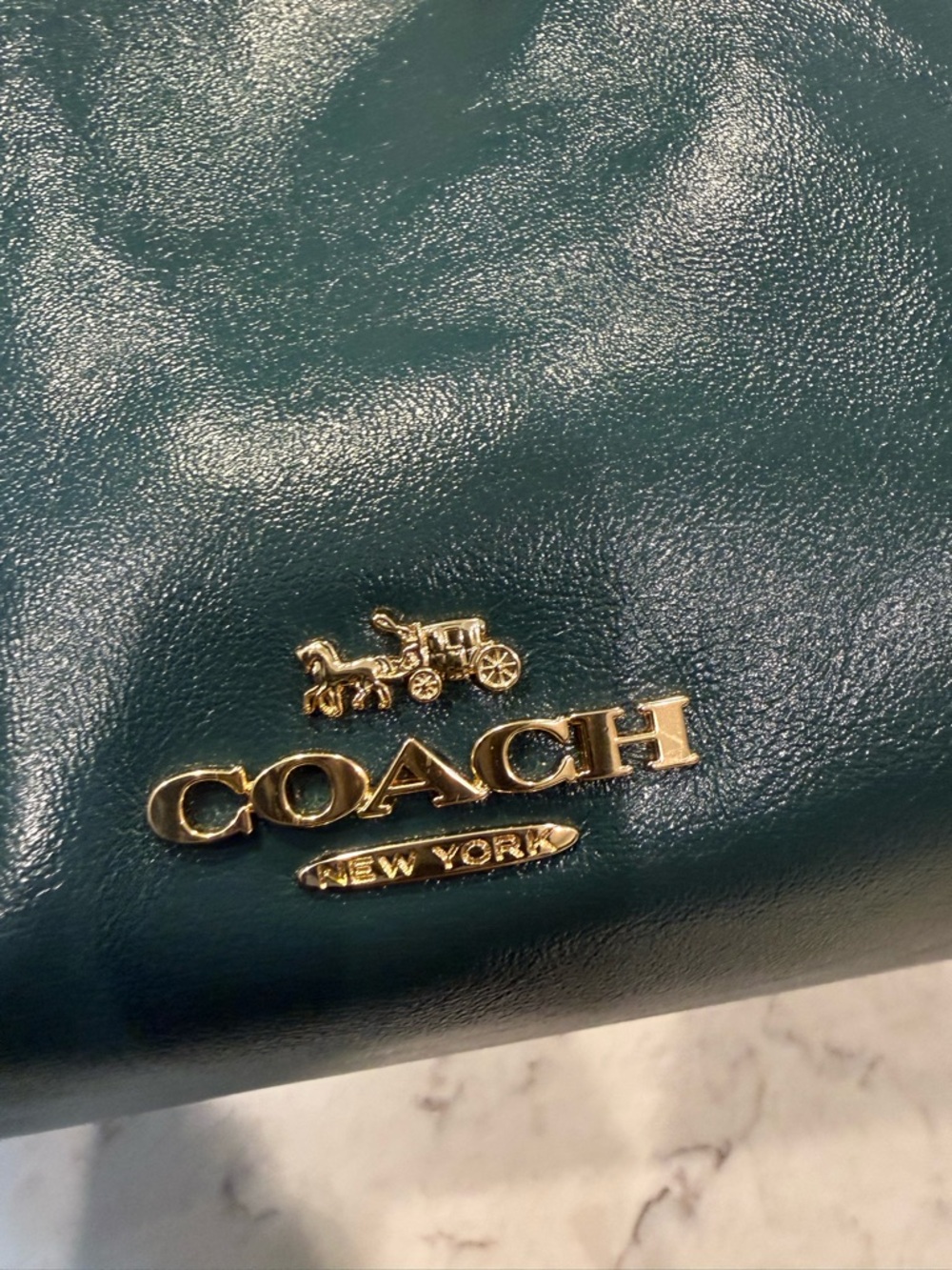 Coach Evelyn Shoulder bag in shiny smooth leather - Picture 3 of 8